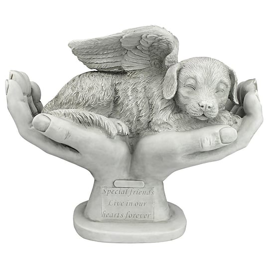 Design Toscano 15.5&#x22; In God&#x27;s Hands Dog Memorial Statue